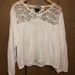 RU Apparel white blouse.